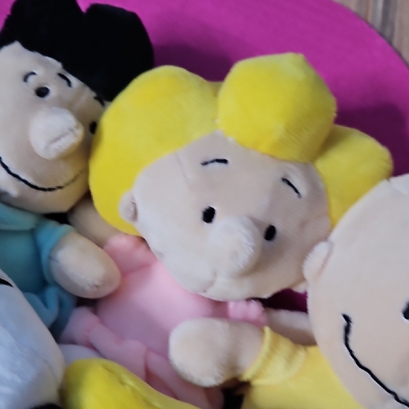 Peanuts Plush Toy Bouquet - Pink and Yellow Characters Snoopy Charlie Brown - Picture 10 of 13